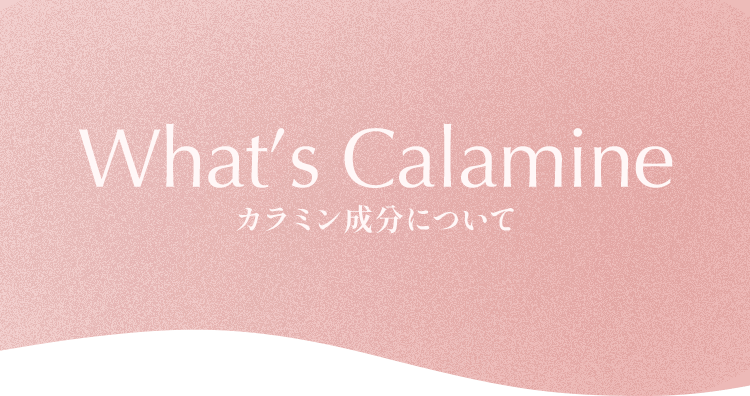 What’s Calamine カラミン成分について
