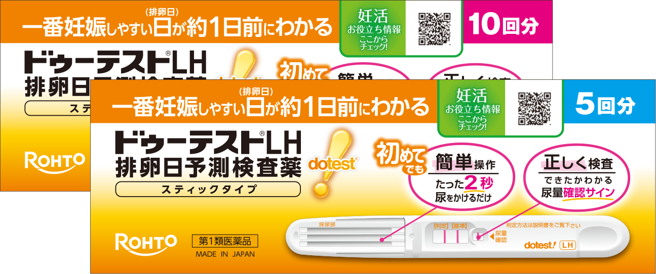 ドゥーテストLH排卵日予測検査薬 スティックタイプ