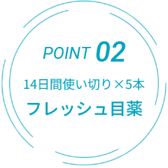 POINT02 14日間使い切り×5本 フレッシュ目薬