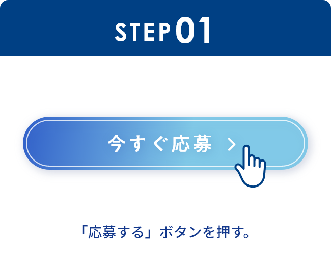 STEP01 「応募する」ボタンを押す。
