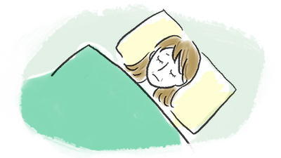 睡眠中は涙の交換が減る