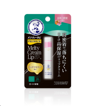 メンソレータム プレミアムメルティクリームリップ 花咲く蜂蜜の香り ロート製薬 商品情報サイト