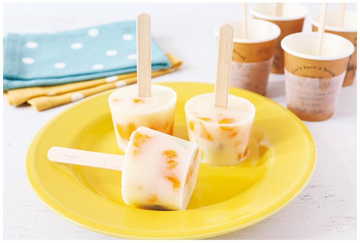 ヨーグルト風味の♪ フルーツたっぷり！アイスバー
