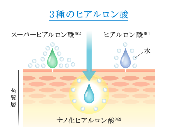 3種のヒアルロン酸