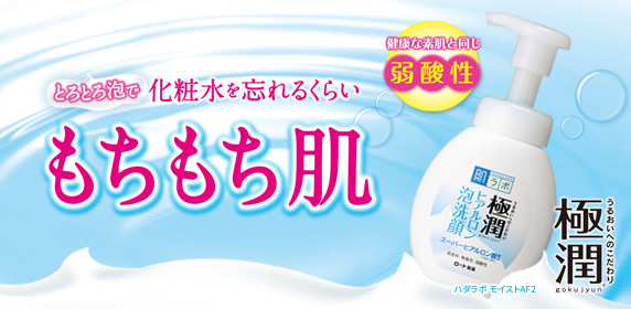 ヒアルロン酸泡洗顔 極潤ハトムギ泡洗顔 ロート製薬 商品情報サイト